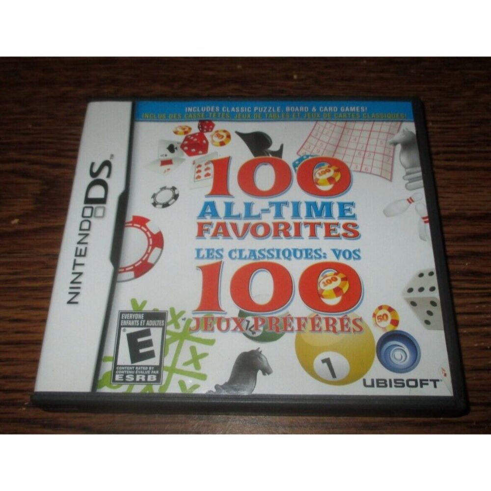 100 All-Time Favorites (Nintendo DS, 2009) with case but no manual